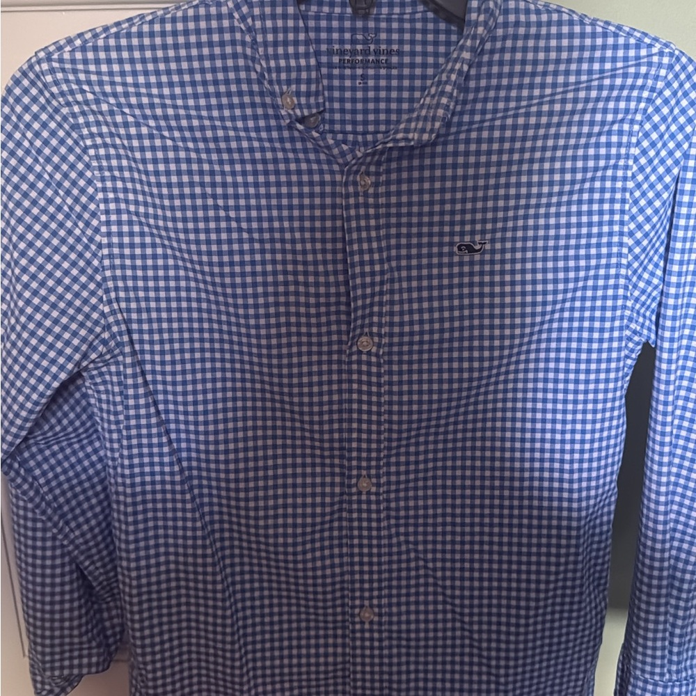 Vineyard Vines Blue Checkered Shirt